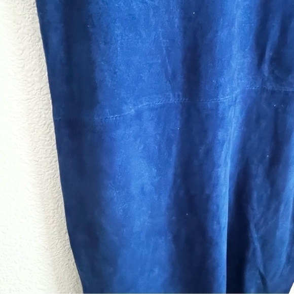 Ambria size small blue lambs suede sheath dress - Picture 6 of 6